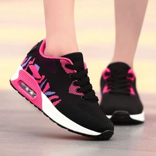 Female Sneakers Casual Shoes For Women Comfortable Breathable Swing Walking Shoes Lace Up Mesh Running Anti-Slip Sport Shoes