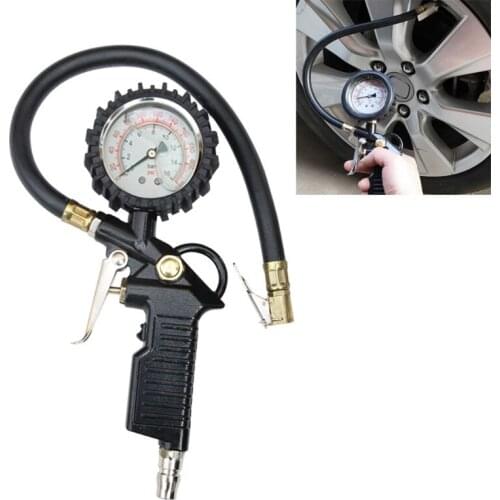 50LB Car Auto Tire Pressure Gauge Precise Tire Air Gauge Inflator Tool Car Tyre Meter Tester Vehicle Tire Inflator