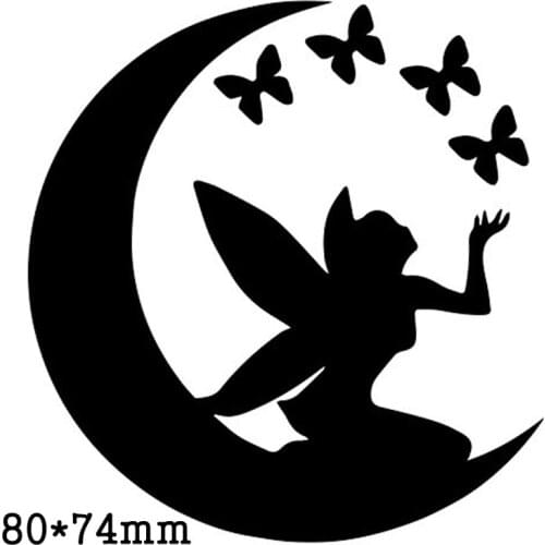 Fairy Joy with Butterfly Metal Cutting Dies Stencil for DIY Scrapbooking Album Embossing Paper Cards Decorative Crafts Die