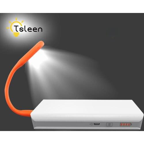 Mini Bendable USB LED Lamp Portable Keyboard USB Light for Macbook Ultrabook Notebook Laptop,Power Bank Adapter Wall Car Charger