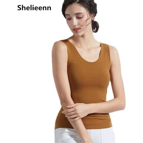 2021 New Thermal Shirt Women Sleeveless Seamless Vest Women Thermal Tank Top Warm Underwear Women Soft Thermo Shirt Women