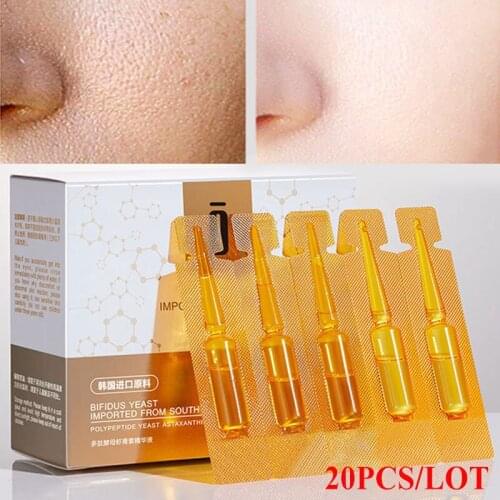 Face Serum Nourish Repair Anti-Wrinkle Anti-Aging Whitening Lighten Pores Improve Polypeptide Astaxanthin Skin Care 2ml*20Pcs