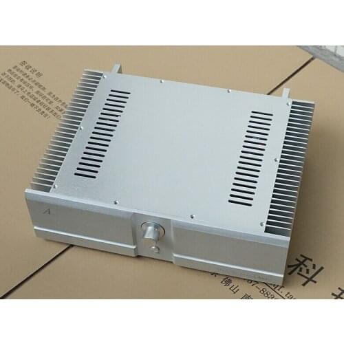BZ4312A2 silver full Aluminum amplifier chassis BOX amp DIY case 430*310*120
