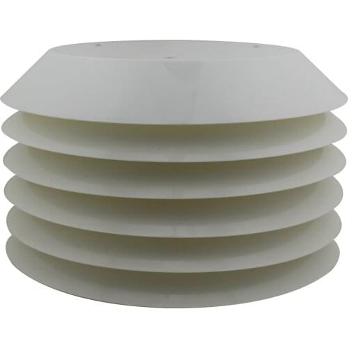 ABS Solar radiation shield ambient weather station projector 4-15 floors with Bracket ID 138mm OD 220mm