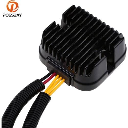 POSSBAY Motorcycle Voltage Rectifier Regulator for Polaris RZR 4 900 Motorbike Metal Voltage Rectifier Regulator
