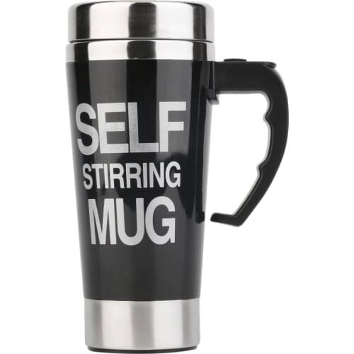 350ml Stainless Steel Self Stirring Mug Auto Mixing Tea Milk Coffee Cup Office Kitchen Bar 3 colors Mugs Drop shipping Drinkware