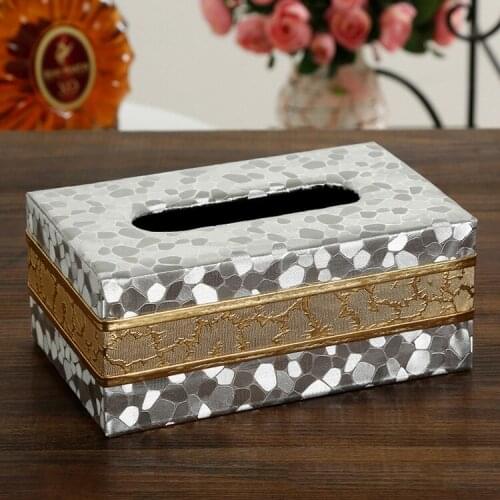 23 Colors Modern Table Wood Tissue Dispenser Rectangular Paper Towel Holder Paper Towel Dispenser Storage Box for home car 526