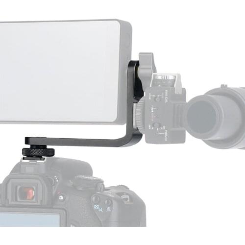 Aluminum Alloy Monitor Mount Extension 5inch 5.5inch Tilt Arm Handle Grip L Bracket Portable DSLR Camera Mic Stand Stable