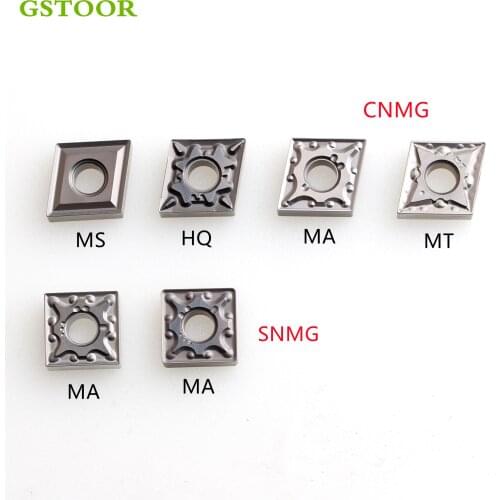 10PCS CNMG120404 CNMG120408 HQ MA MT MS SNMG120404 SNMG120408 MA GC530 CNC Turning Tools Cermet Inserts Lathe Cutter Parts