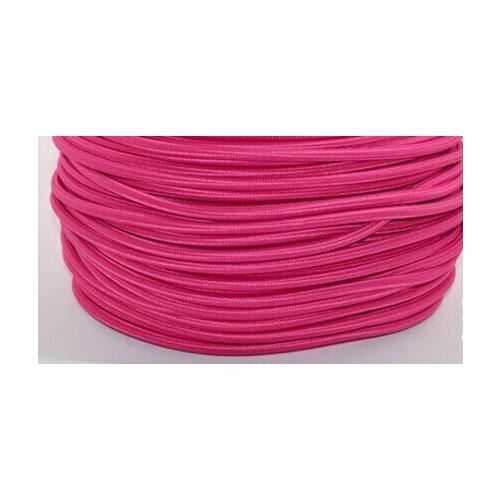 100meters one roll rose 2 core 0.75mm Textile Electrical Wire Color Braided Wire Fabric Covered Electrical Power Cord Wire Cable