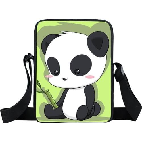 2019 Fashion Cute Cartoon Lovely Animal Panda Printing Small Shoulder Crossbady Bags Small 22 design Children Kids Shoulder Bags