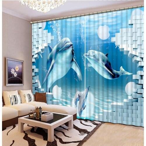 3d curtains 3D Printing Curtains Chinese Luxury 3D Window Curtains Bedroom Living Room Printing Curtains CL-D008
