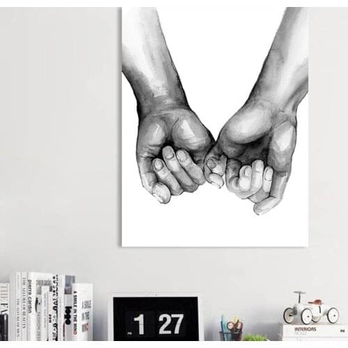 AAVV Wall Art Painting Canvas Print Hand By Hand Picture Poster Prints Home Decor For Living Room No Frame