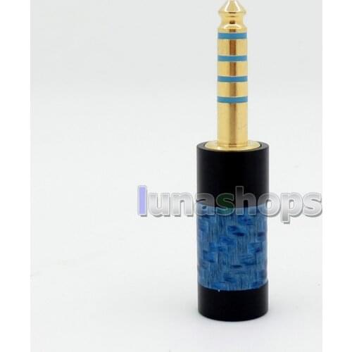 LN005865 CY2017 Blue Carbon Shell 4.4mm Headphone Earphone Adapter For Sony PHA-2A TA-ZH1ES NW-WM1Z NW-WM1A AMP Player