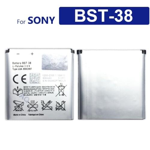 BST-38 Phone Battery For Sony Ericsson W995 C510 C902 C905 K770I K850 W580I R306 W980 Z770i K770 930mAh