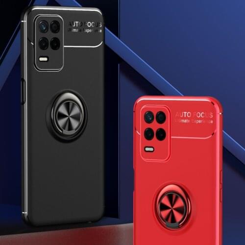 Car Holder Magnet Ring Phone Case Silicone Shockproof Cover On For Realmi Realme Narzo 30 5G 30A 2021 Narzo30 4 128 GB Global