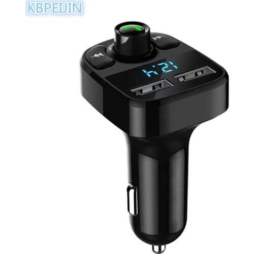 Bluetooth Car Kit FM Transmitter Handfree Dual USB Car Charger styling for Lada kalina granta priora niva largus accessories