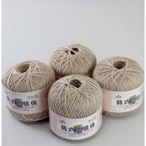 Free Shipping 4Balls X50g New Soft Hand Knitting High quality soft 100% Cotton Crocheted Yarn 16121-4 dark brown