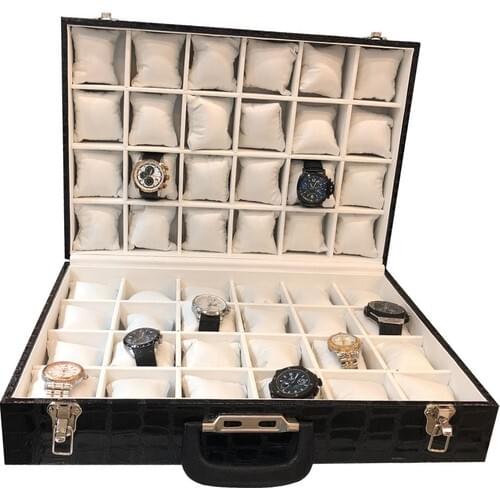 Standmarket 48'li Plated Watch And Jewelry Bag Kroko