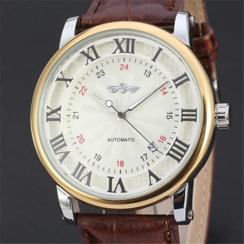 WINNER Mens Wrist Automatic Mechanical Watch Men Top Brand Luxury Clock Business Army Watches Sport Military Clocks Gift 136