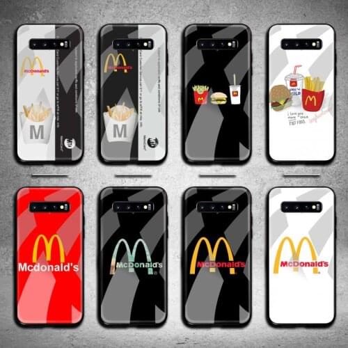 Hot McDonalds MetroCard French Fries Phone Case Tempered Glass For Samsung S20 Plus S7 S8 S9 S10 Note 8 9 10 Plus
