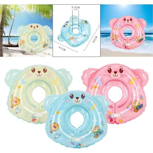 Inflatable Baby Swim Float PVC Summer Beach Swimming Pool Children Neck Ring Trainer Bathtub Pool Toy for Outdoor Water Sports
