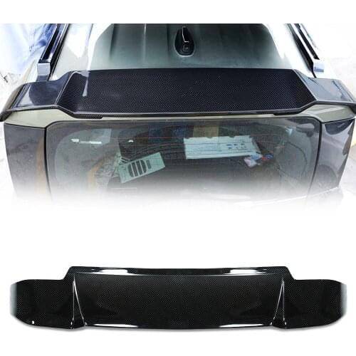 For LAND ROVER DEFEND 2020 2021 Real Carbon Fiber Rear Roof SpoilerTrunk Boot Lip tail Wing