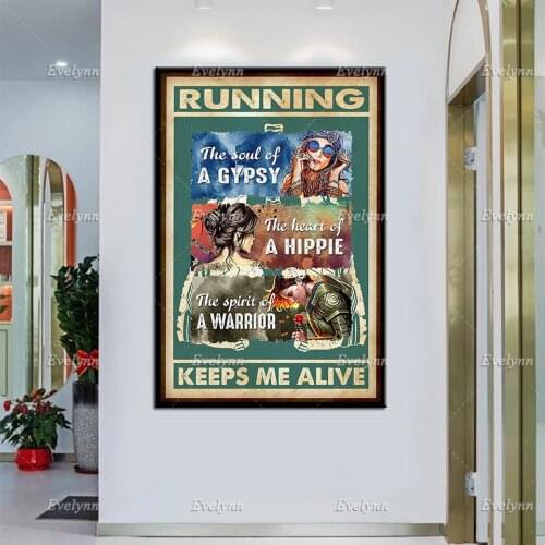 Hippie Tattoo Girls T Shirt The Soul Of Gypsy The Heart Of A Hippie The Spirit Of A Warrior T Shirt Prints Home Decor Posters