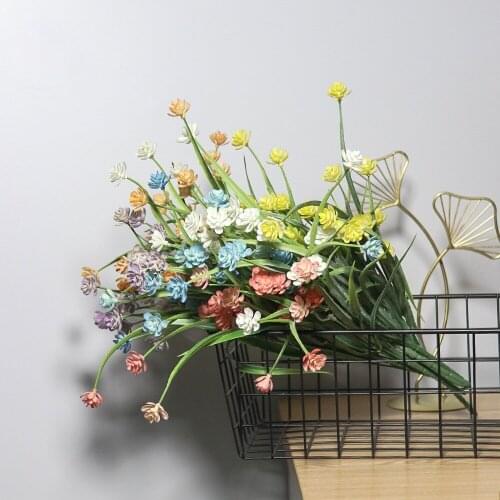 Home Artificial Vase Decoration Artificial Plant Atomization Make Old Autumn Snow Rose Indoor Restaurant