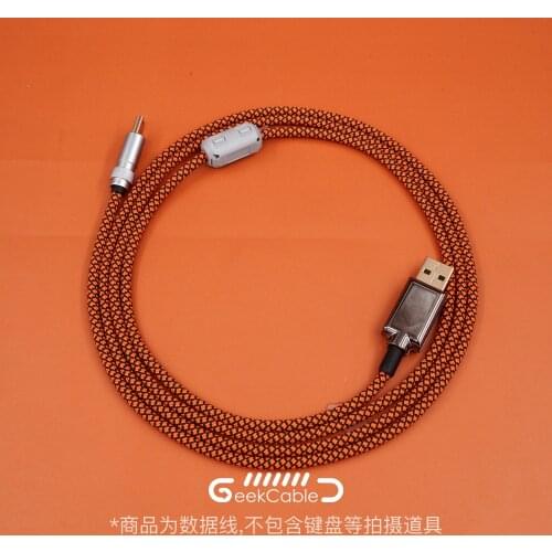 GeekCable Hand-made Customized Keyboard Data Cable Type-C Braided Cable Mini-USB Micro Interface Straight Cable Nylon Cable