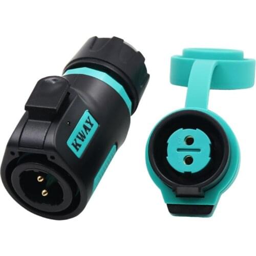 KWAY K20 Bulkhead Connector M20 Industrial 2Pin 3Pin 4Pin 5Pin 7Pin 9Pin 12Pin Soldering 12V Male Plug Female Socket Panel Mount