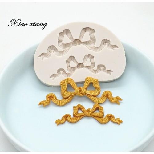 Lace Bow Bowknots Shape Cake Mold Chocolate Mold for the Kitchen Baking Cake Tools DIY Sugarcraft Decoration Tools M1148
