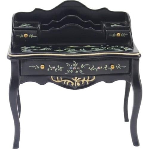 Dollhouse Fine 1/12 Scale Miniature Furniture Landscape Hand Painted Secretary Desk