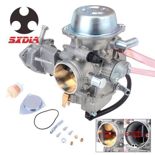 Motorcycle Aluminum 42mm Engine Carburetor Carb Throttle Base Cover Inline Fuel Filter For YAMAHA YXR660 2004-2007 04 05 06 07