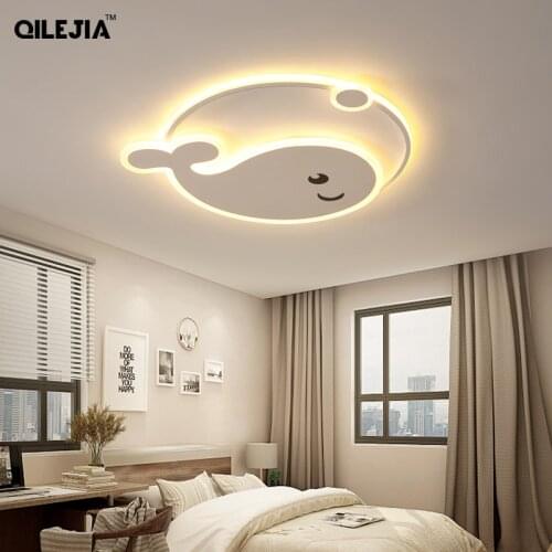 Cartoon Whale Chandelier Lights For Children Bedroom Study Room Modern Led Lamps Personality Creative Lighting Decoration Lustre