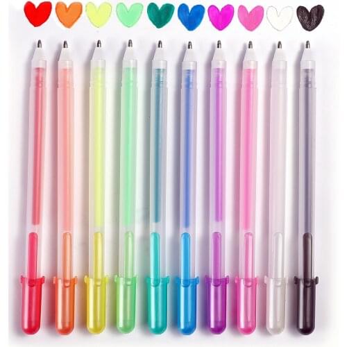3D10 Color Set Jelly Three-Dimensional Neutral Multi-Function Drawing Art Waterproof And Fade Resistant Ink Pen