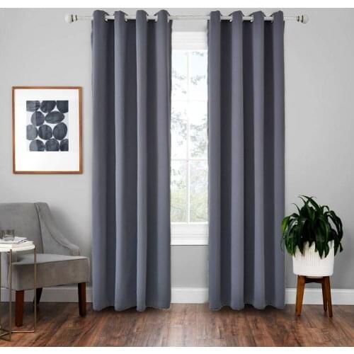 Solid color Modern High Blackout fabric Curtains in the living room window Curtain Cloth for Home Kitchen Living Room Decor