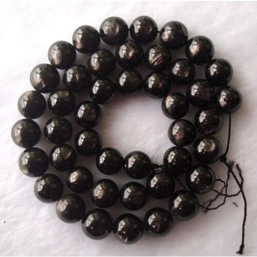 Natural Hypersthene Round Loose Beads For Jewelry Making DIY Bracelet Necklace