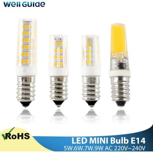 E14 LED Bulb Light 5W 6W 7W 9W 12W AC 220V 240V Led Lamp E14 Mini Ceramics bulb led Candle Spotlight Lampada Ampoule Bombilla