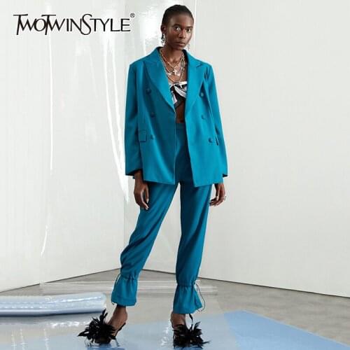 Женские спортивные костюмы TWOTWINSTYLE China At AliExpress