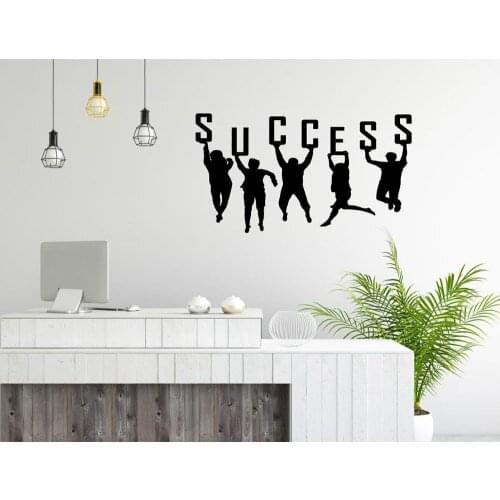 Success Office Stickers Quote Vinyl Wall Mural Office Business Wall Decal Waterproof Wall Sticker Art Removable B018