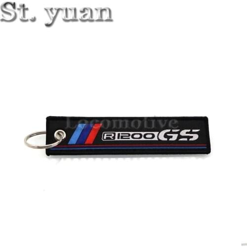 For BMW Motorcycle key R1200GS R1200GS ADV LD R1250GS BMW embroidered keychain with buckle key ring