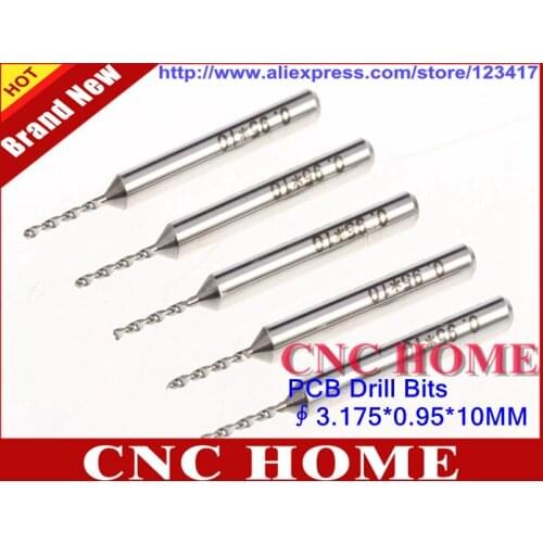 10pcs/lot 0.95MM 1/8" Shank PCB Print Circuit Board Drill Bits, CNC Drill Bits, Import Carbide PCB Dremel Jewelry CNC Drill Bits