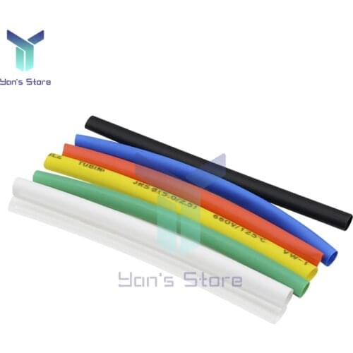 140PCS Polyolefin Heat Shrinkable Pipe Assorted Electrical Wire Cable Sleeve Protector Insulated Sleeving Tubing Pipe Multicolor
