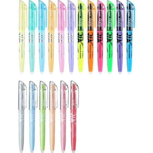 18 Colors Japan PILOT SW-FL Frixion Erasable Highlighter Nature/Pastel Color Fluorescent Marker Pen Office School Supplies