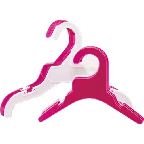 KANGFEILE 5/10/20 PCS Pet Clothes Plastic Hanger Non-slip Dogs Cats Coat Hanger Save-space Storage Pet Clothes Rack D2337