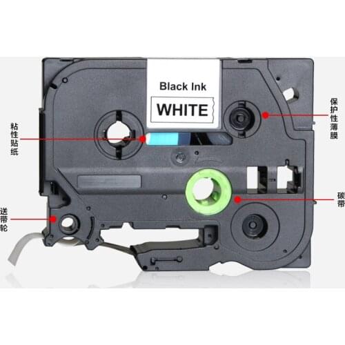 Label Tape label sticker TZ-231 12mm Color Ribbon For Brother pt-18rz TZ-221 tze-231 PT-E100B D200 D210 Label Printing Cable