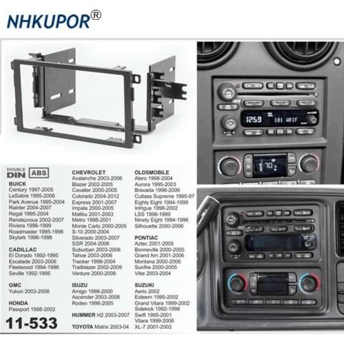 11-533 Car Radio Fascia Panel for TOYOTA Matrix 2003-2004 Stereo Dash Facia Trim 173*98mm Surround Installation Frame Kit