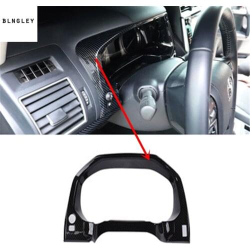 Free shipping 1pc ABS carbon fiber grain instrument decoration cover for 2010-2018 Toyota prado 2700