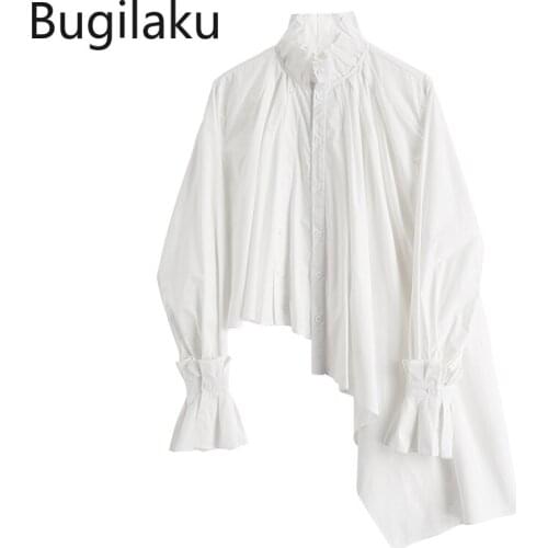 Женские рубашки с рюшами Bugilaku China At AliExpress